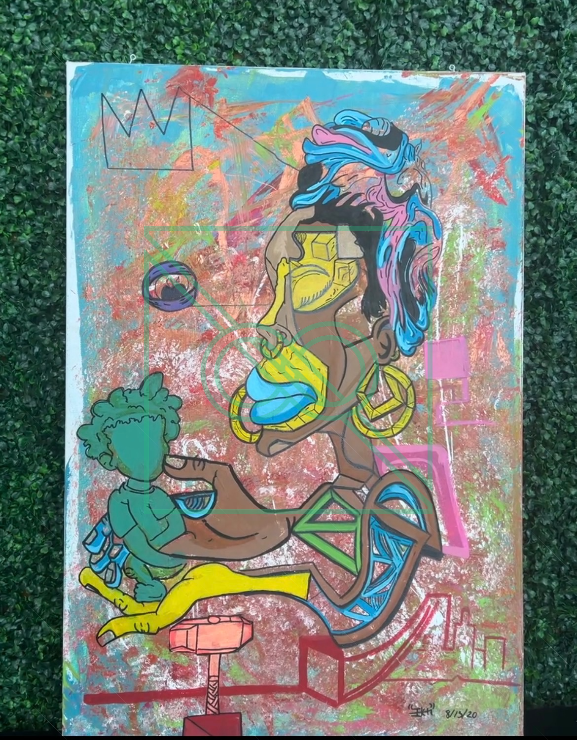DIVINE PERSPECTIVE - GOD IS A BLACK WOMBMAN by Captain KA’ZEN — Acrylic