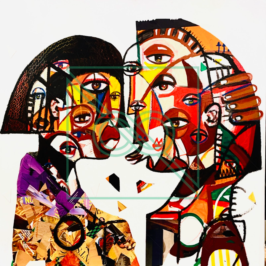 A Love Series by Naderson Saint Pierre — oil on canvas
