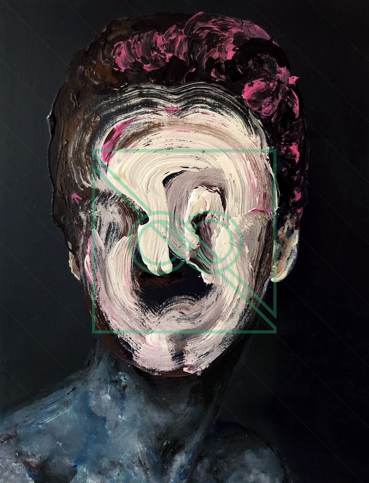 Fame 4 by Anthony Rondinone — acrylic on canvas and mixed medium