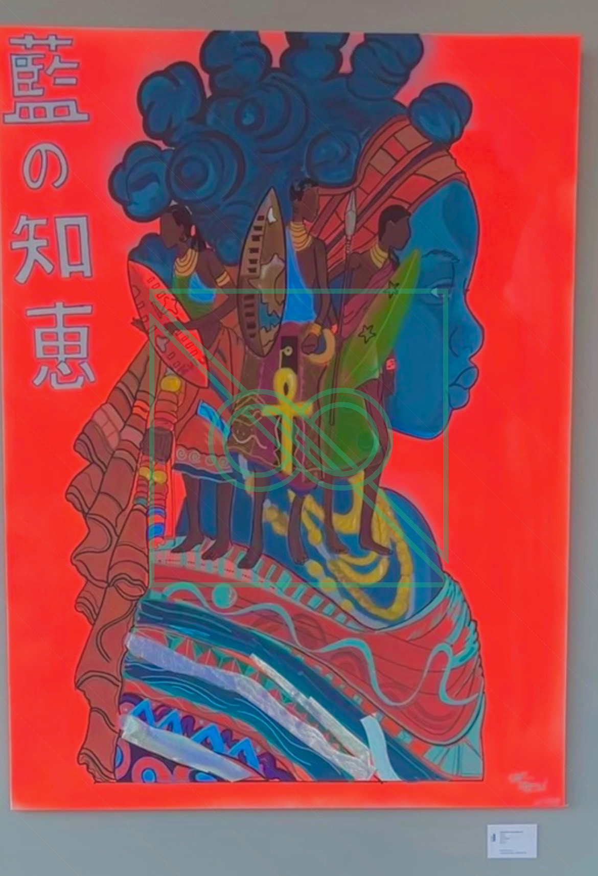 DAUGHTERS OF THE INDIGO SUN by Captain KA’ZEN — Spray Paint, Acrylic, Oil Stick, Plastic