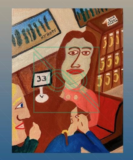 NY Hops in a Box by Chris Scheuer — Oil