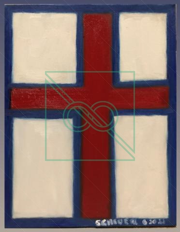 Red Cross by Chris Scheuer — Oil