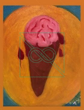 Joe's Ice Cream Cone - July 2021 by Chris Scheuer — Oil