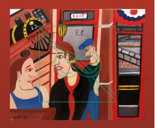 Station Cafe by Chris Scheuer — Oil