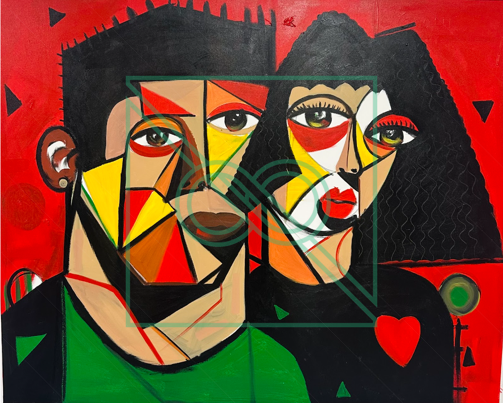 Love Series by Naderson Saint Pierre — oil on canvas