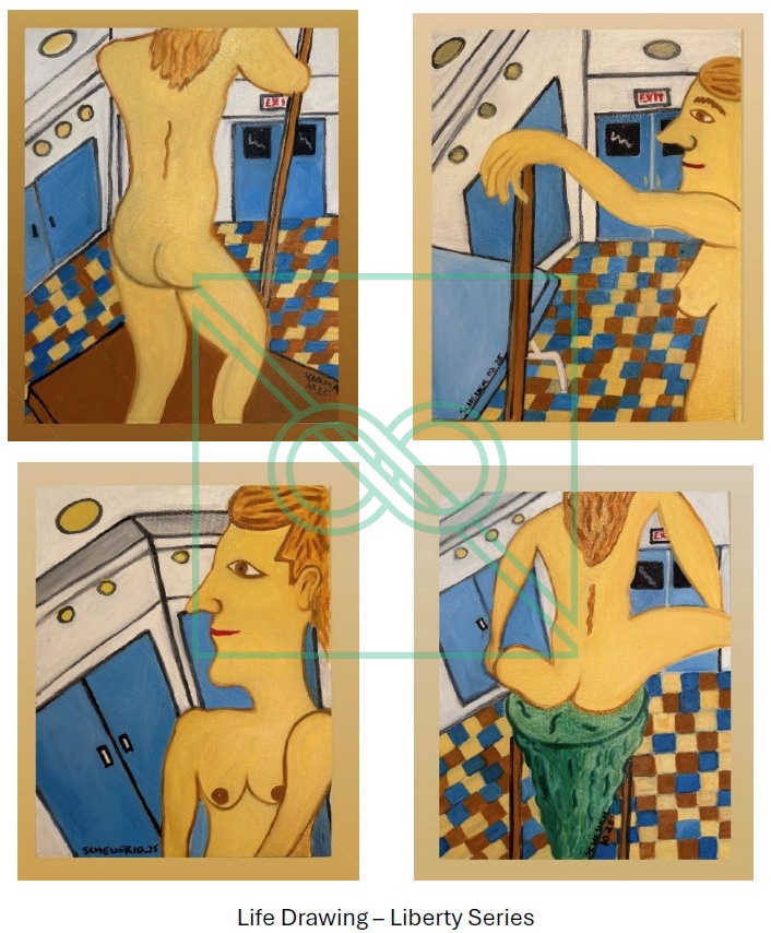 Life Drawing - Liberty Series by Chris Scheuer — Oil