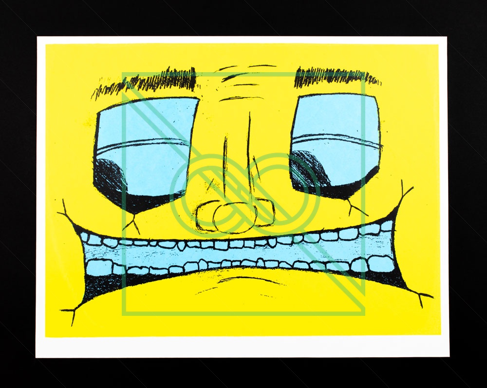 PLACEBO 105 by PRESTON BLAIR — silkscreen on French Paper, 100 lb pure white cardstock