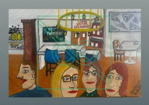 Hilton Garden Houston Breakfast by Chris Scheuer — Oil