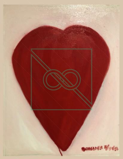Bloody Heart w. Natural Drip by Chris Scheuer — Oil