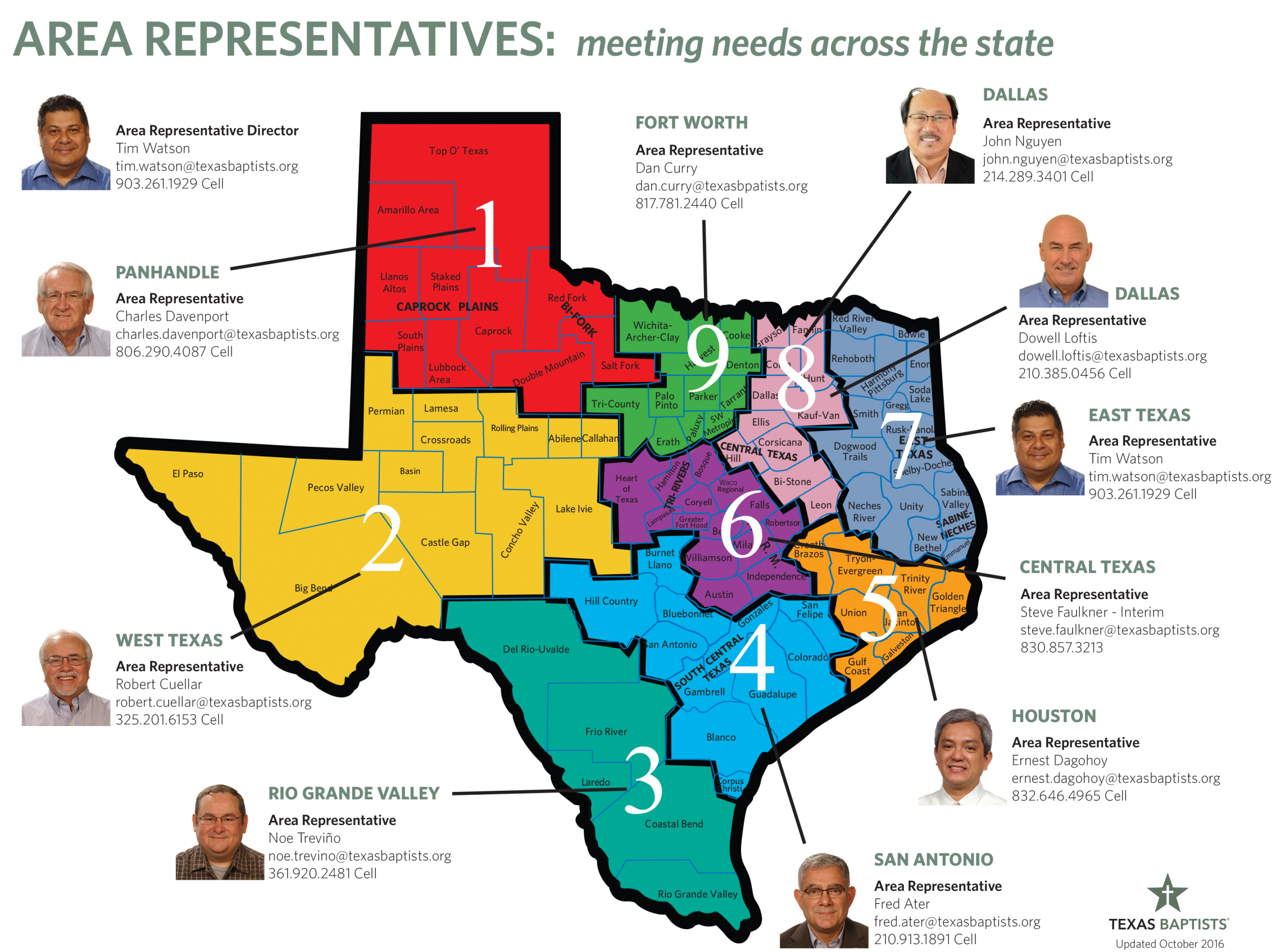 Texas Baptists Area Representatives Texas baptists area representatives