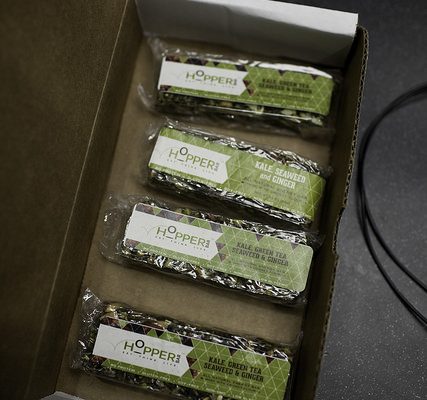 Hopper Bars come in three flavors.
Credit Ilana Panich-Linsman/KUT