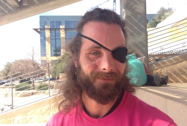 A Pirate Waves A Peace Flag