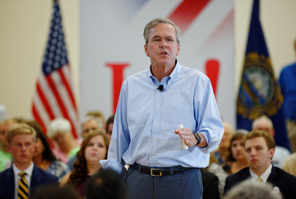 Immigration Activists Interrupt Jeb Bush Speech in Houston