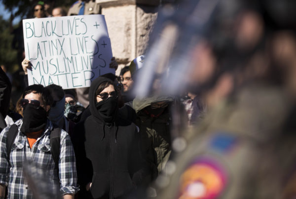 White Nationalist Protestors and Counter-Protestors Clashed at the Capitol Saturday