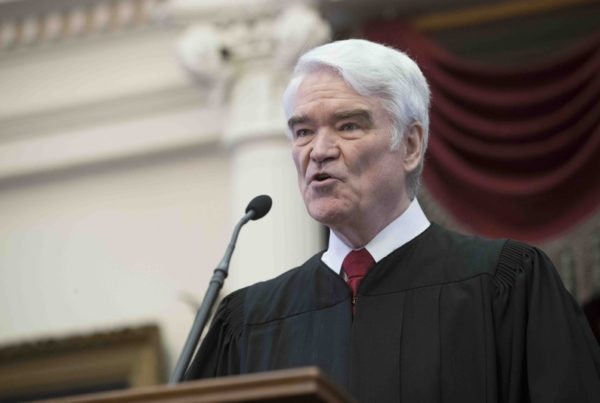 Texas Supreme Court Judge Calls for Legislative Bail Reform