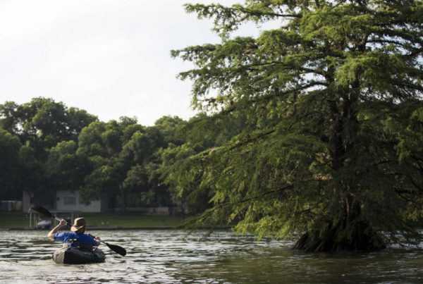 In A City Of Car-Bound Commuters, This Austin Man Uses A Kayak To Get To Work