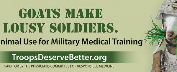 Billboards Throughout San Antonio Urge Army To End Use Of Animals In Medic Training