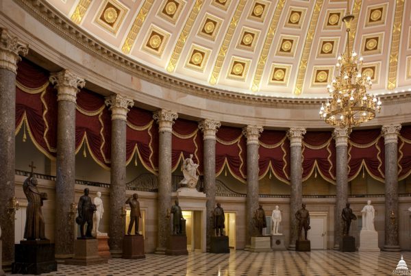 Are Statues Of Stephen F. Austin and Sam Houston The Only Ones Holding Weapons At The U.S. Capitol?