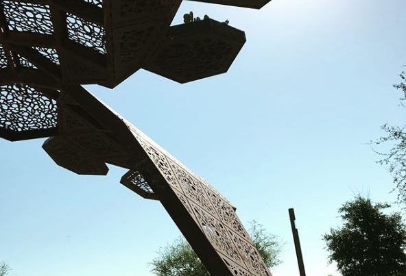 A Texas-Sized Cactus Sculpture Towers On The San Antonio River