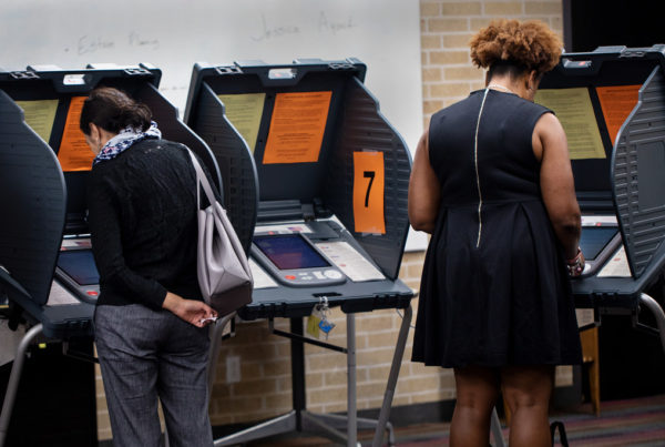 Texans Line Up To Cast Election-Day Ballots