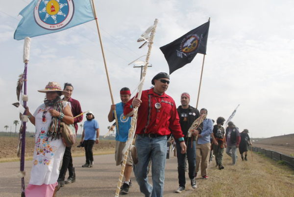On Eve of Trump’s Speech, Protestors March Against Border Wall Project In Hidalgo County
