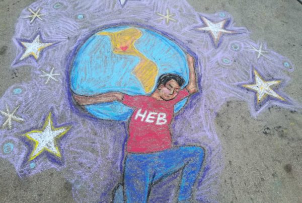 Austinite’s Driveway Art A Tribute To H-E-B Grocery Workers