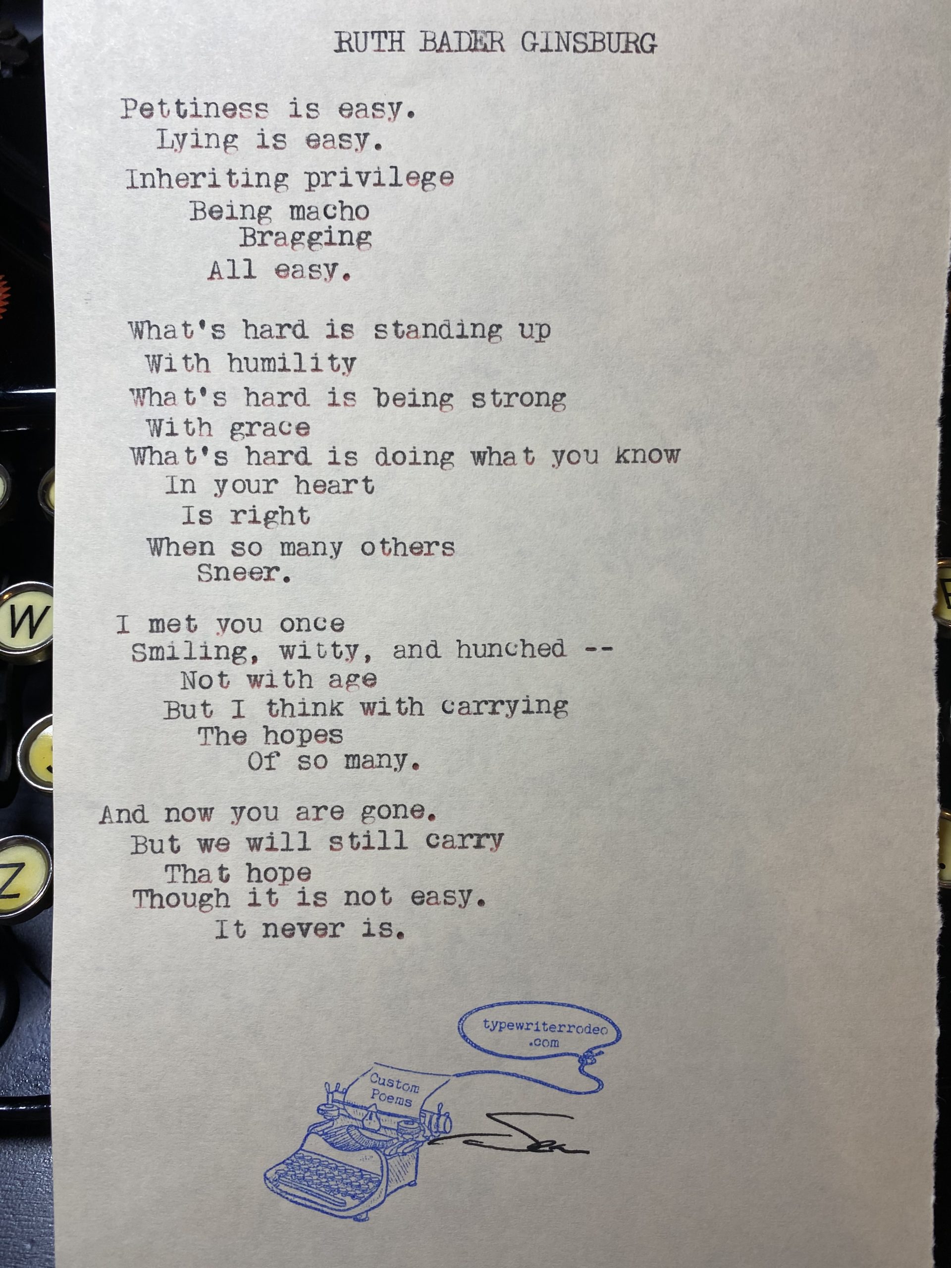 image of typewritten poem