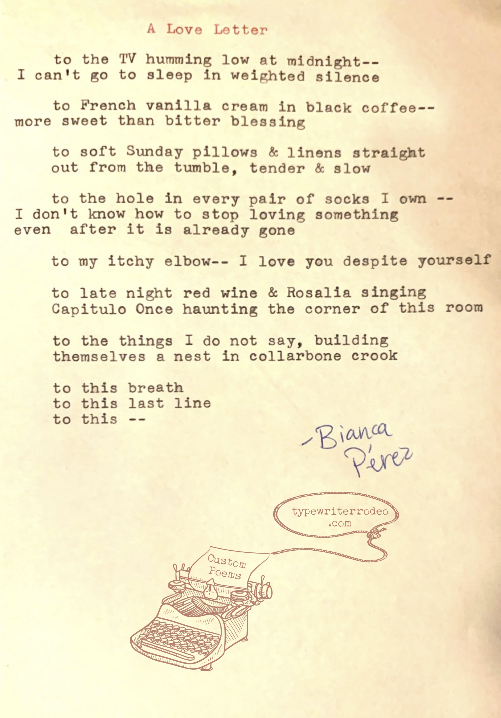 image of typewritten poem