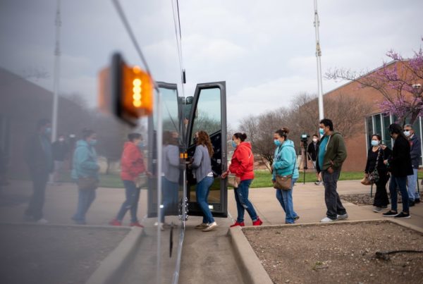 Drive-Thru COVID Vaccine Sites Leave Some North Texans Waiting For A Ride To Their Shot