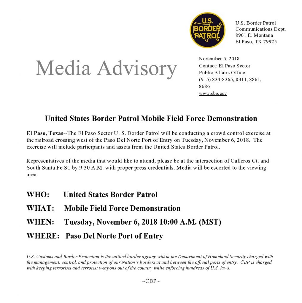 a press release