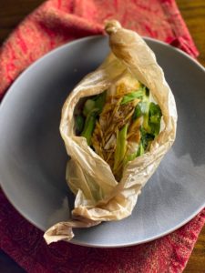 Andrea Nguyen&rsquo;s Ginger Halibut Parcels / Photo by Leslie Brenner