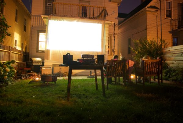 Turn Your Backyard Into A Movie Theater
