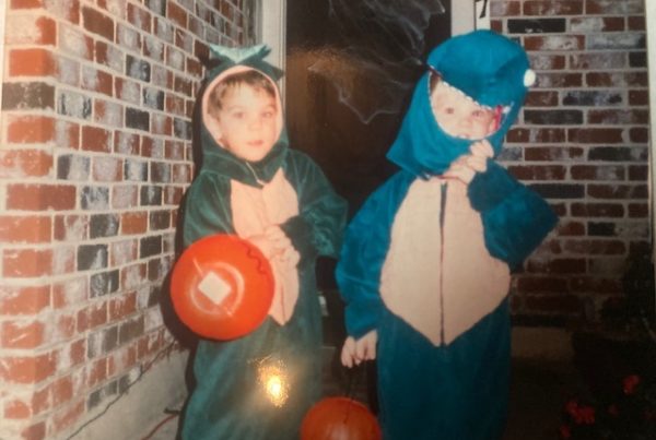 A Halloween poem about kids, dinosaurs and too much candy