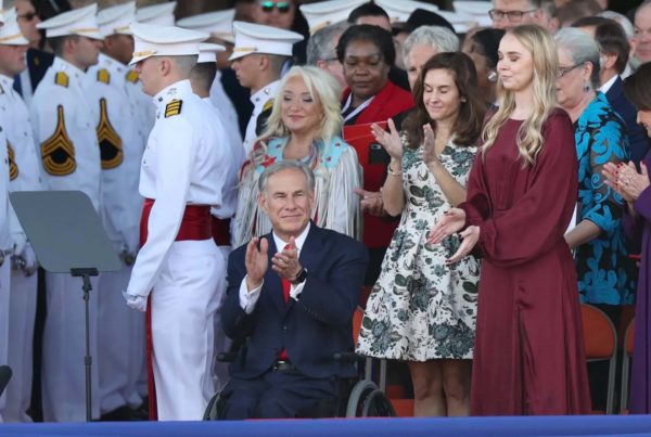 Texas Gov. Greg Abbott talks property taxes and border security at inauguration for third term