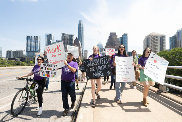 Austin journalists go on one-day strike as part of national union push at Gannett papers