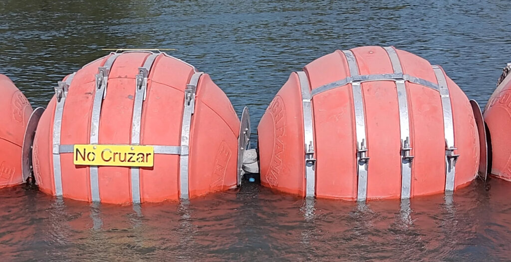 An up-close look at Gov. Greg Abbott’s floating wall in the Rio Grande ...