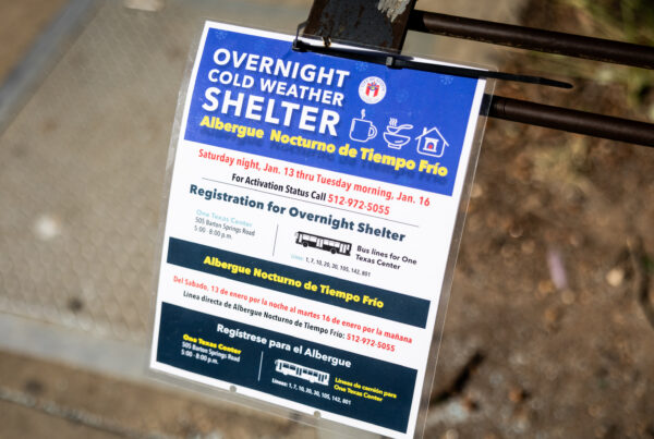 Amid brutal cold, what resources are available for Texans dealing with homelessness?