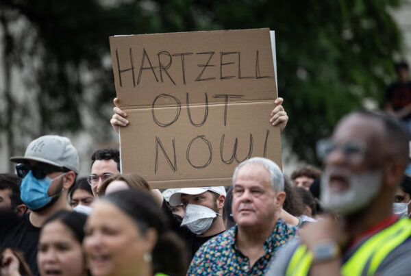 UT faculty hold rally to criticize protest crackdown — without police show of force