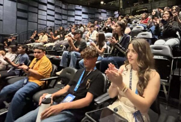 Young mariachi singers bring their talented voices together to learn from the masters