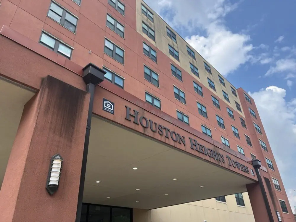 An exterior shot of Houston Heights Tower building.