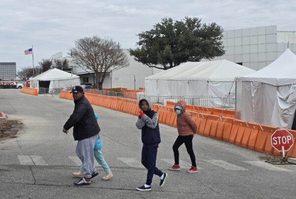 Migrants passing through San Antonio react to Trump’s inauguration