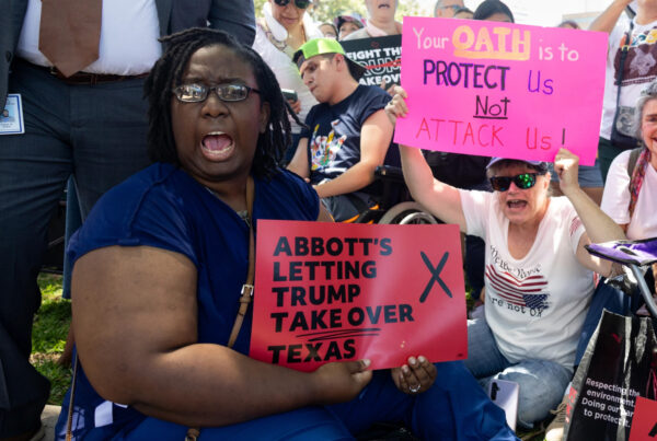 ‘We will not let Trump take over’: Texans rally as state lawmakers begin redistricting hearings