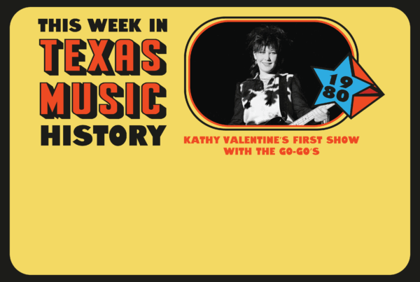 This week in Texas music history: Kathy Valentine’s first show with the Go-Go’s