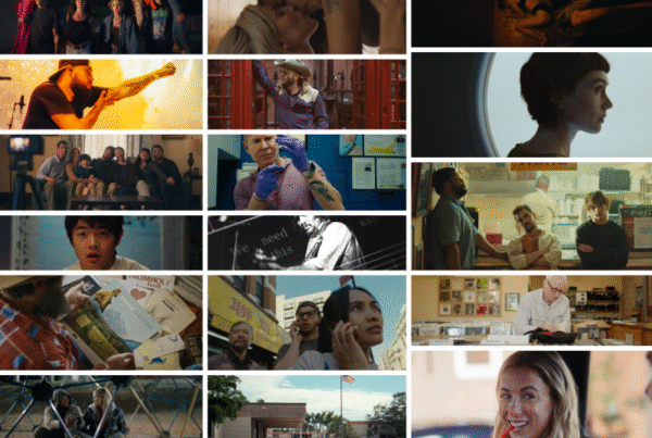 A collage of still images of Texas-related films at SXSW 2026.