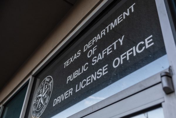 The Department of Public Safety office off of Brodie Lane in South Austin before it opens on Thursday, Jan. 16, 2025.