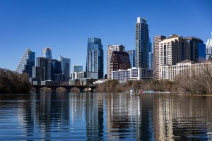 The City of Austin is pictured on Thursday, Feb. 5, 2026, from Lady Bird Lake.