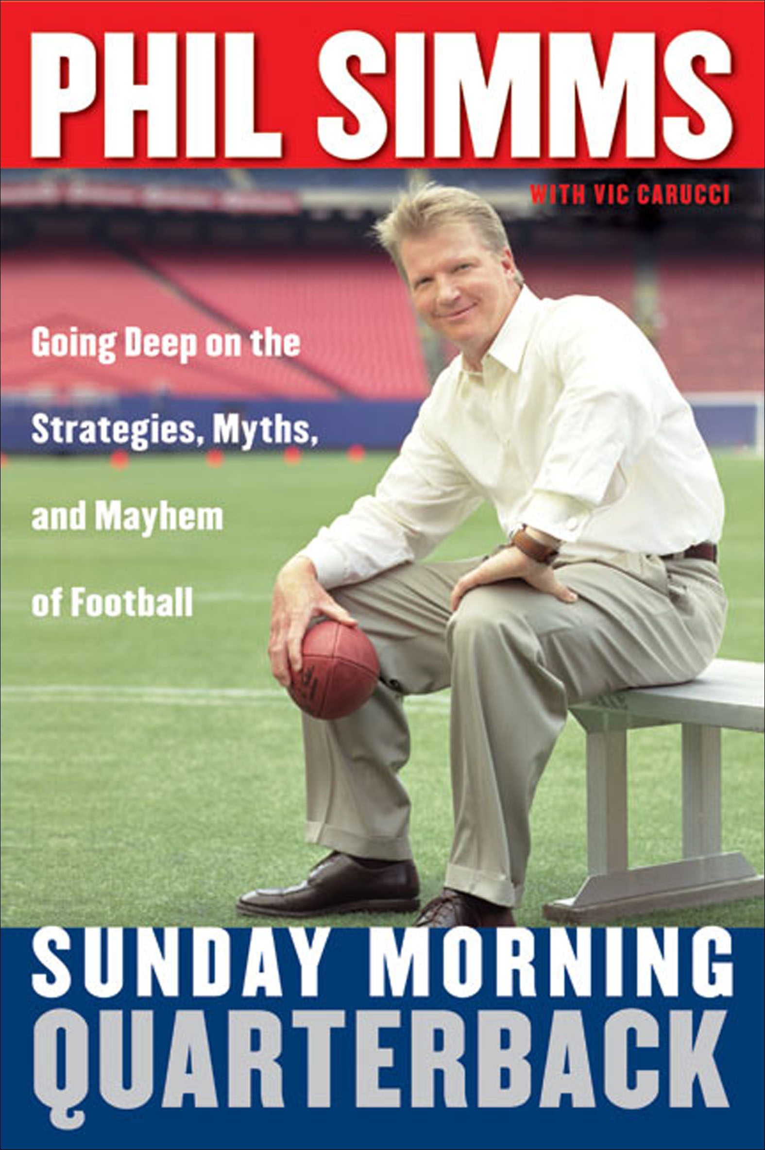 This image is the cover for the book Sunday Morning Quarterback