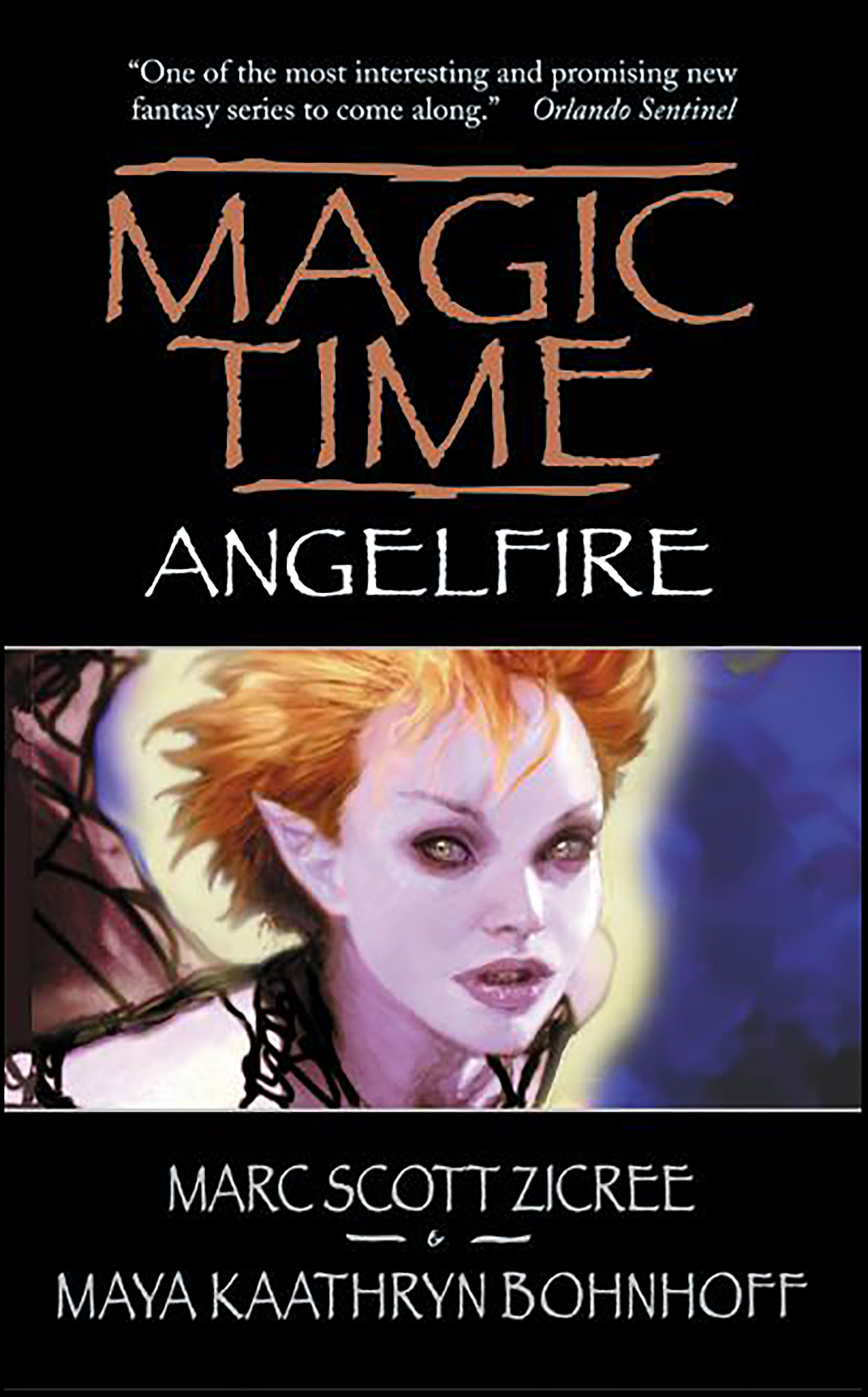This image is the cover for the book Magic Time: Angelfire, Magic Time Series