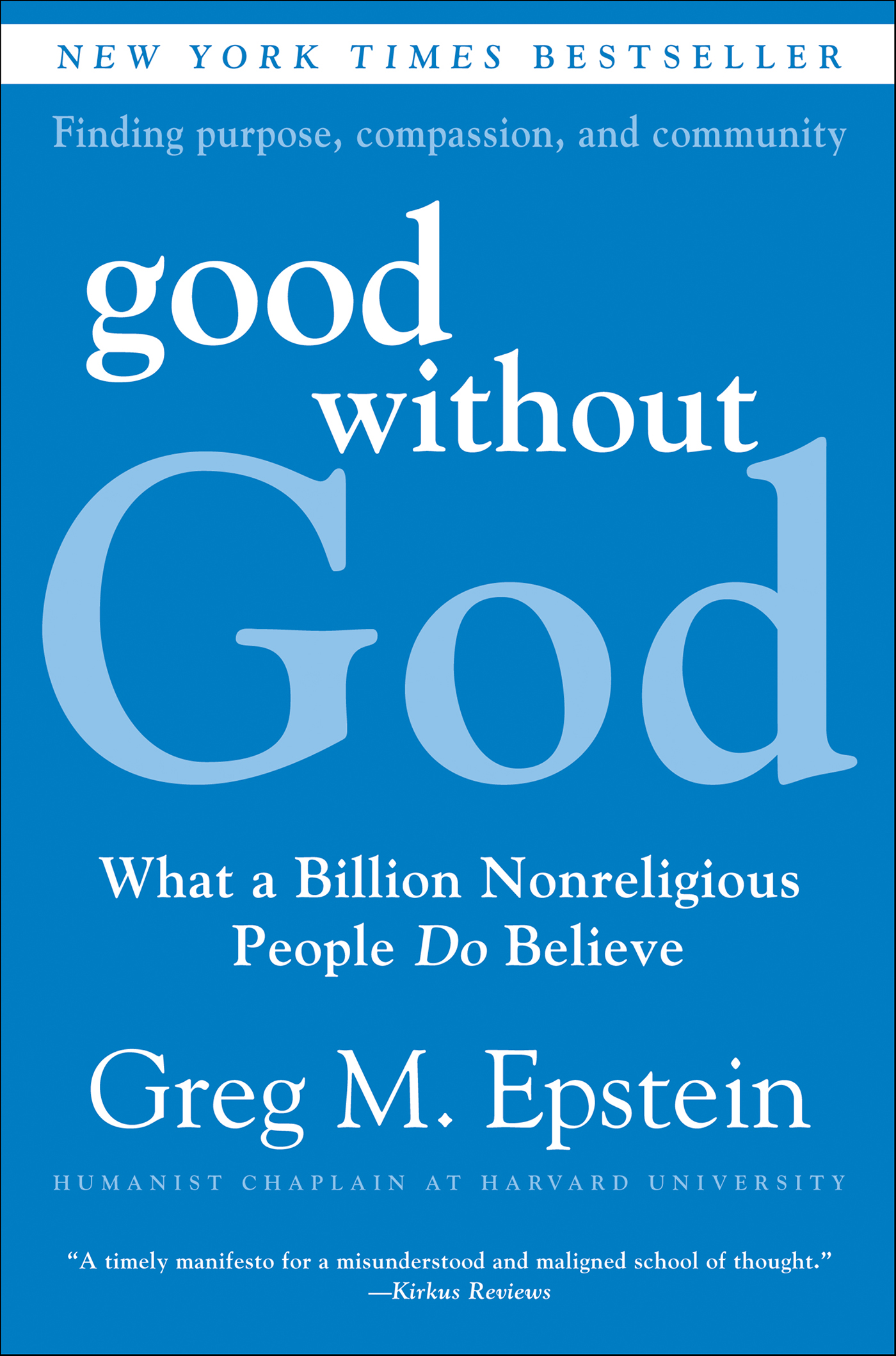 This image is the cover for the book Good Without God
