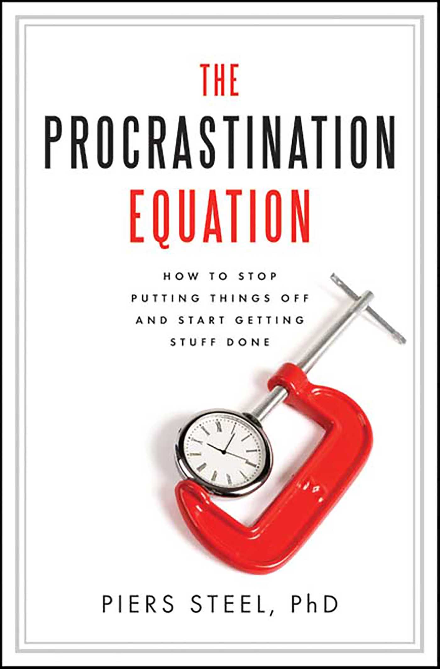 This image is the cover for the book Procrastination Equation